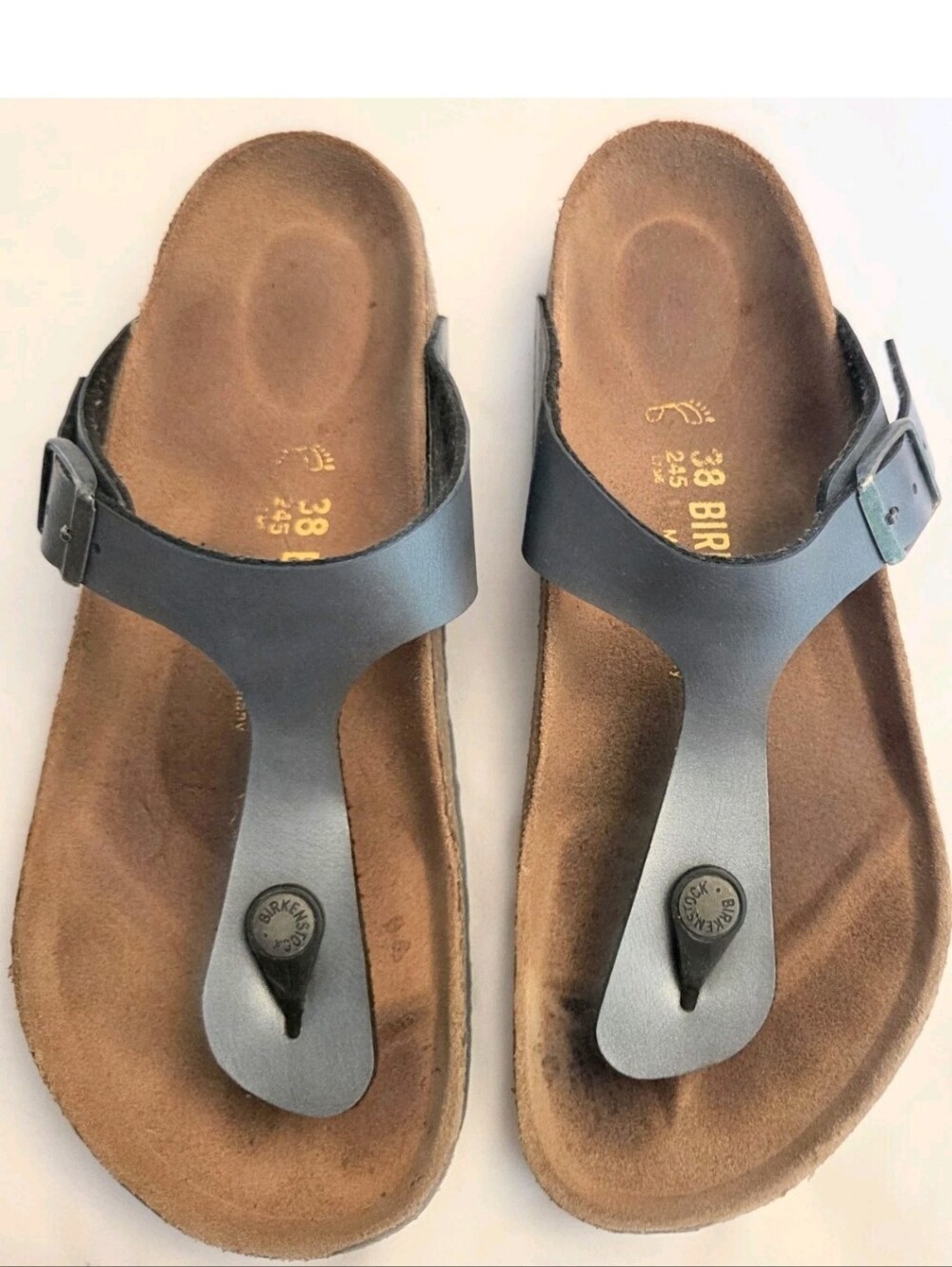 Birkenstock Gizah Thong Sandal Women’s Metallic Gray Shoes Size US 7-7.5/Euro 38 - Picture 5 of 11